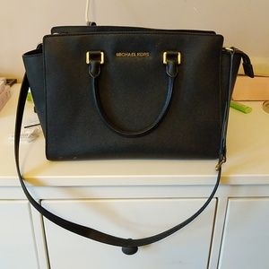 Michael Kors Selma Large Saffiano Leather Satchel